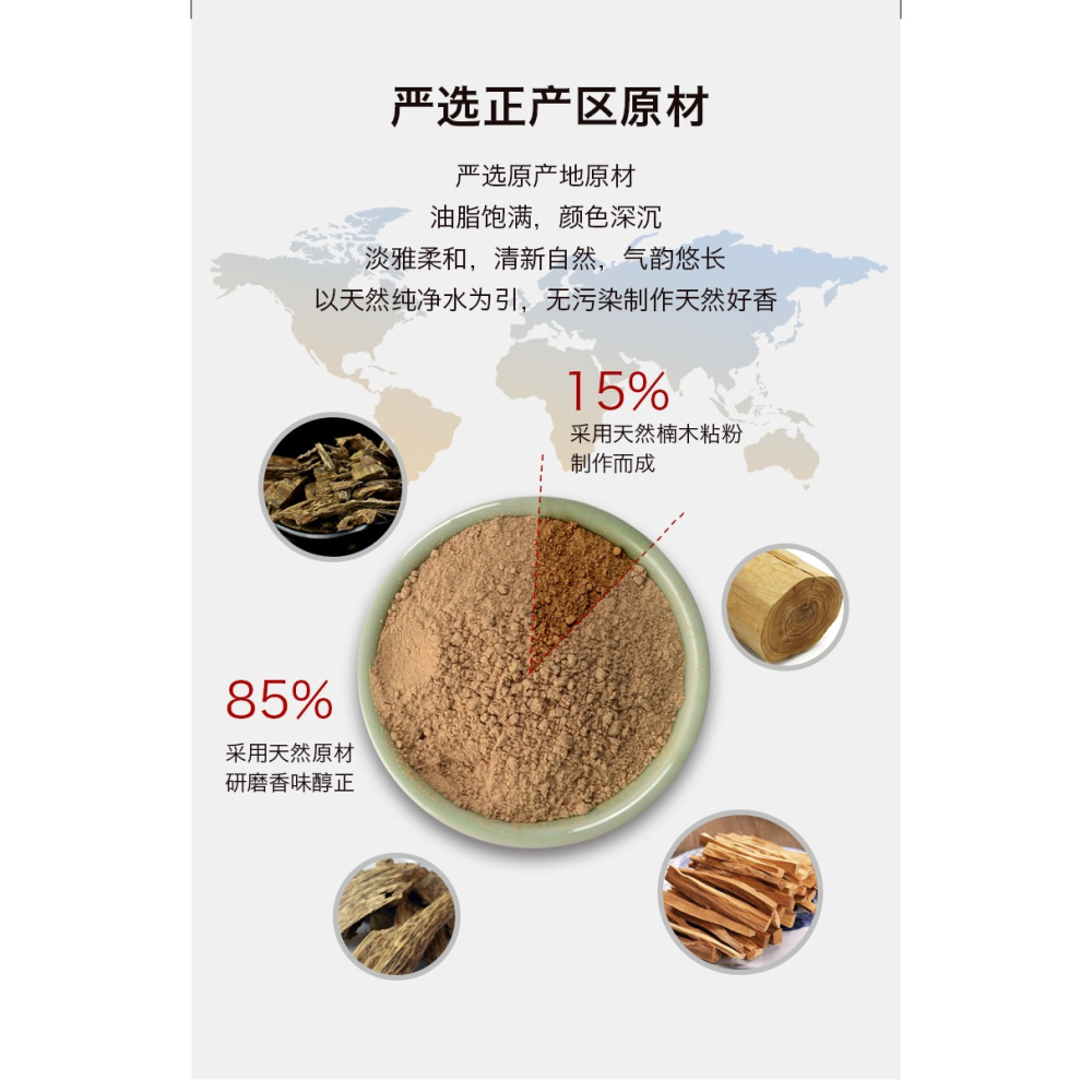 李杜高階香1支7-15星老山檀香海南芽莊紅土沉香線香薰香家用室內-細節圖9
