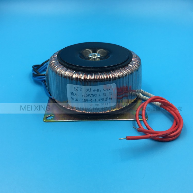 環型變壓器 BOD-50VA 220V轉15V*2 雙15V變壓器 1.6A 2A 環牛純銅-細節圖2