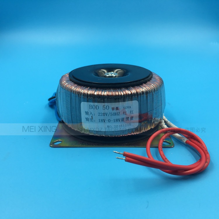 環型變壓器 BOD-50VA 220V轉18V*2 雙18V變壓器 1.3A 環牛 50W-細節圖2