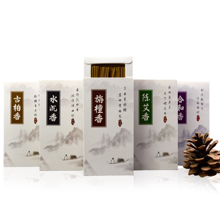 李杜10.5CM線香檀香沉香崖柏艾草合香薰香家用室內居士茶道香?-細節圖2