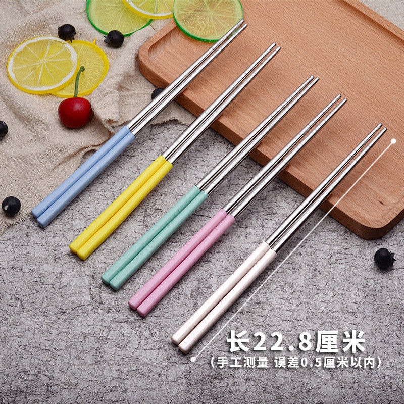筷子防滑防黴家用高檔耐高溫家庭竹筷子無漆無蠟實木2021新款-細節圖4