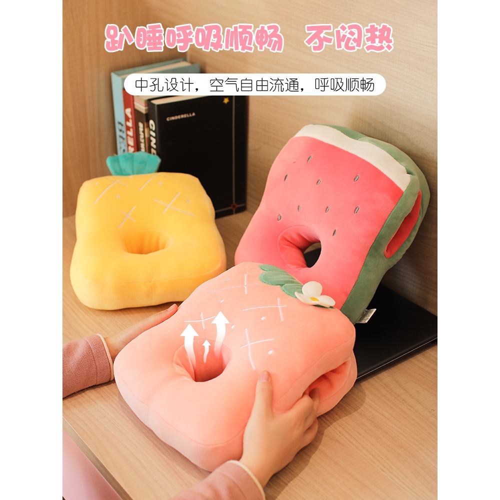 可愛熊貓午睡枕辦公室毛絨玩具小學生午休趴睡枕頭女生睡覺抱枕-細節圖2