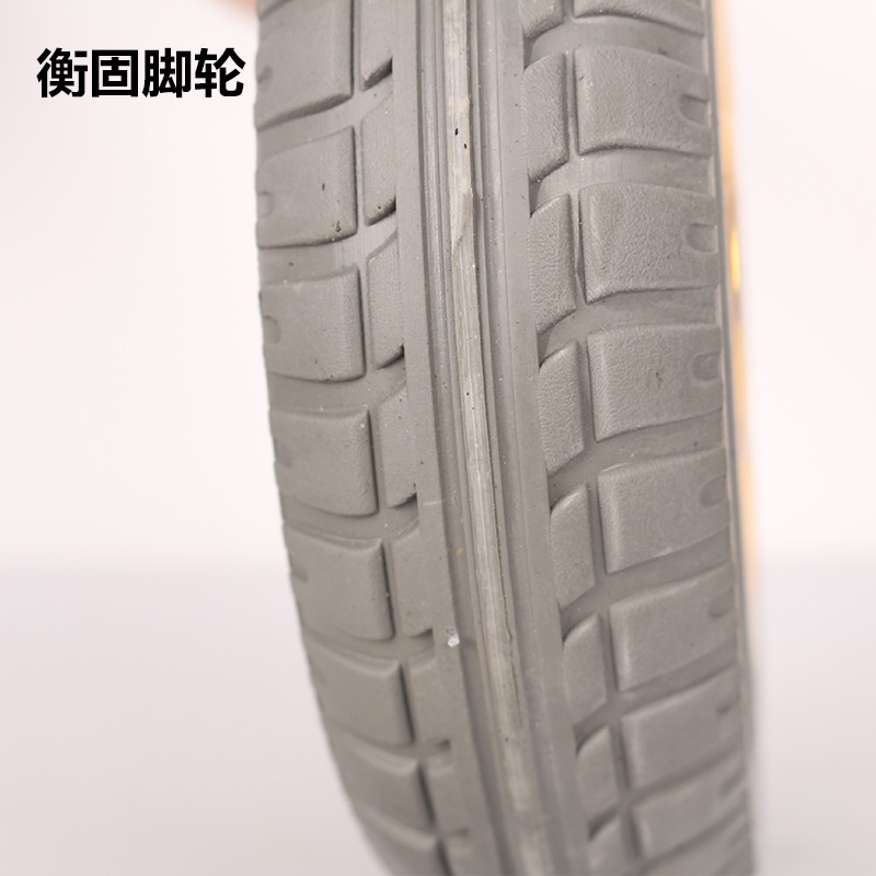 6寸重型靜音單輪4寸/5寸8寸手推車腳輪子/萬向輪/工業橡膠拖車輪-細節圖4