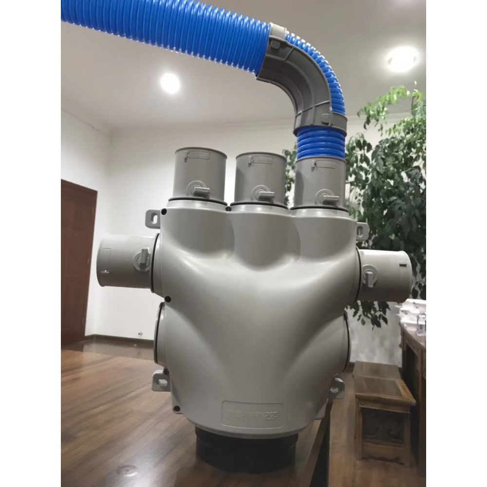 真如pe管新風系統專用環保雙壁波紋三通變徑風口分風箱末端軟連接-細節圖5
