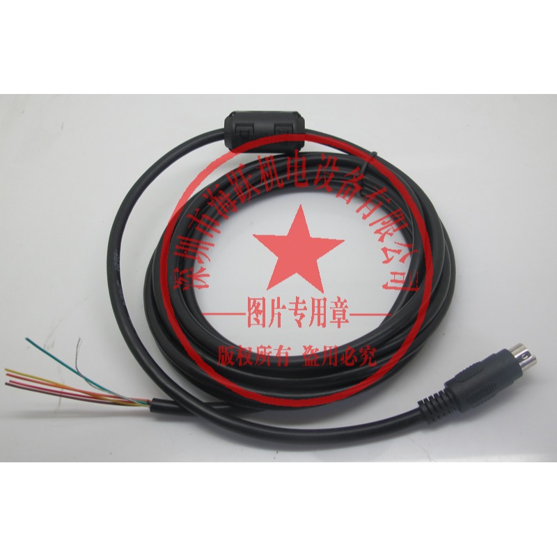 觸摸屏GT10與Q PLC RS232通訊電纜GT10-C30R2-6P 3米帶磁環-細節圖2