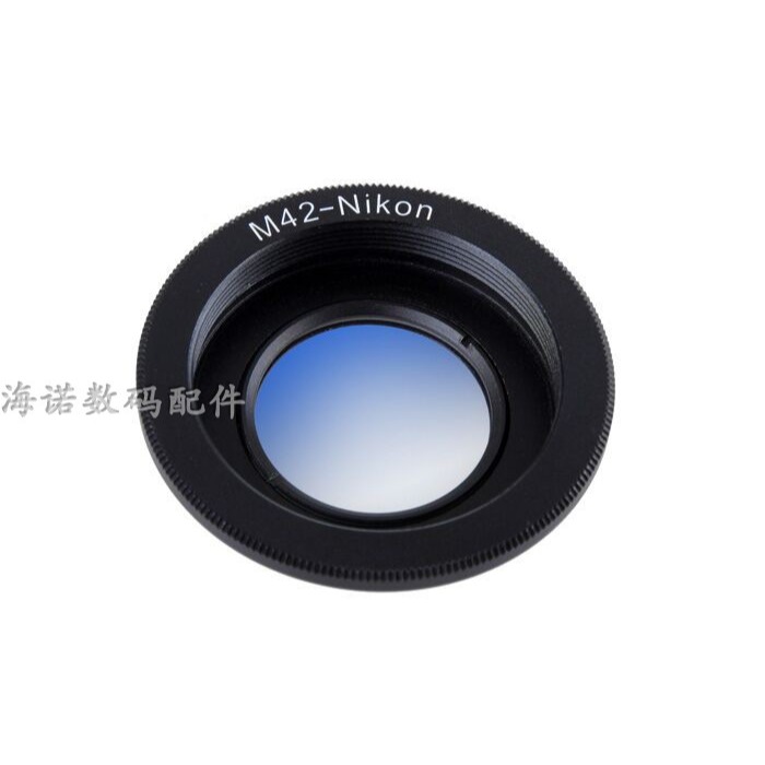 M42-NIKON轉接環 M42-AI帶矯正鏡片 可無限遠對焦頭-細節圖2