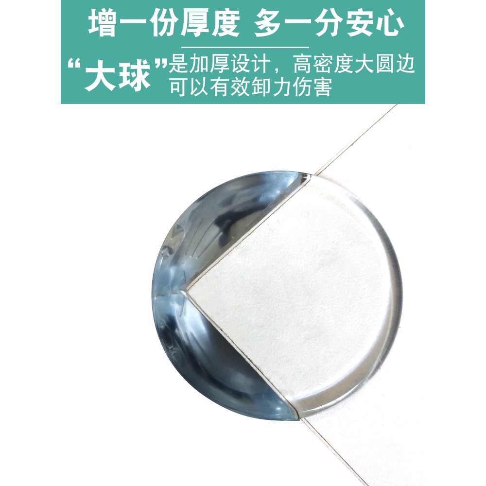 櫥櫃門角防撞超薄抽屜透明硅膠凳子護角防摔電視機邊角牀角保護套-細節圖2
