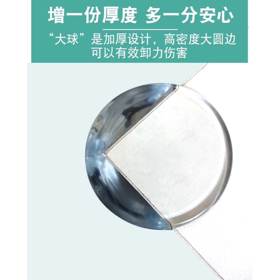 櫥櫃門角防撞超薄抽屜透明硅膠凳子護角防摔電視機邊角牀角保護套-細節圖9