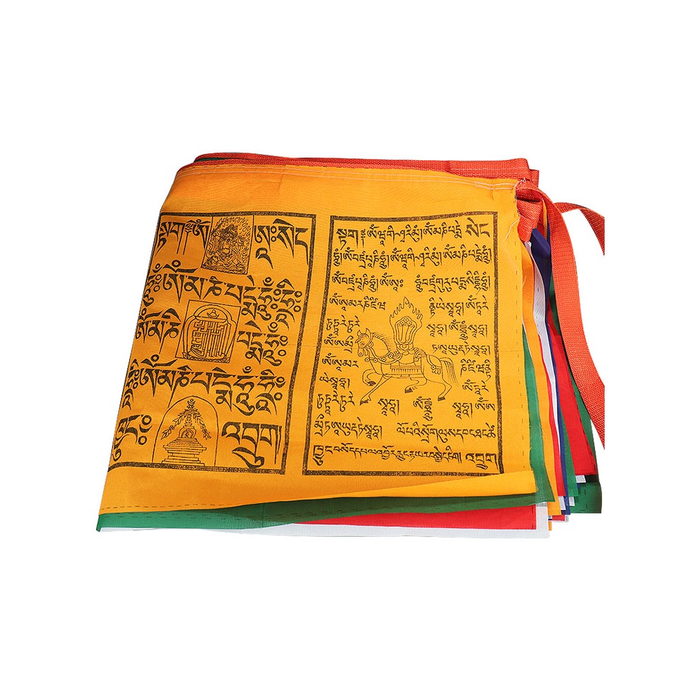 五色經幡加大掛幡風馬旗蓮師心咒代掛經旗子大幡面25面22米經旗幡-細節圖4