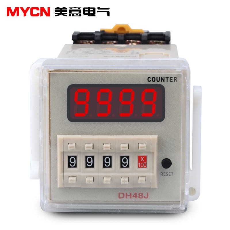 數顯電子計數器DH48J-8預置計數器220V380v24v 8腳 送底座質保3年-細節圖2