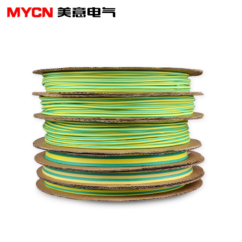 黃綠雙色熱縮管絕緣套管電線收縮套管數據線耳機線快速修復3-80mm-細節圖2