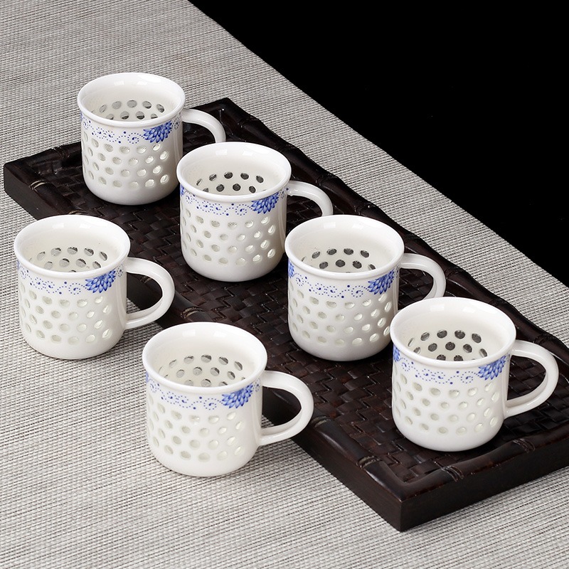 白瓷骨功夫小號茶杯陶瓷茶盞茶碗家用單個品茗杯青花瓷泡茶一人用-細節圖5