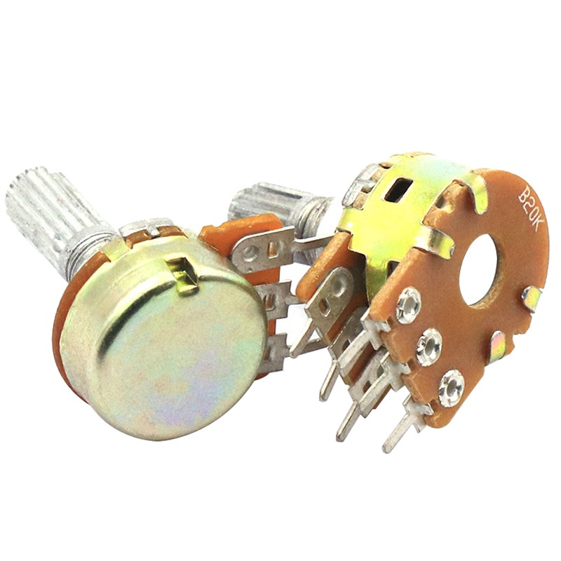 WH148單聯雙聯電位器 柄長15MM 臥式 B20K B50K B100K B500K-細節圖5