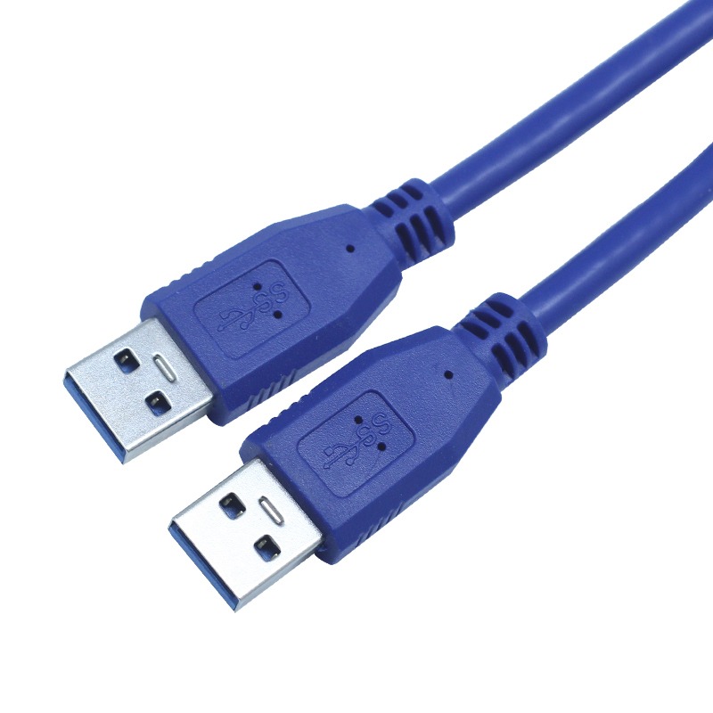 海雀 USB3.0公對公移動硬盤筆記本散熱器雙公頭數據連接線1/3/5米-細節圖2