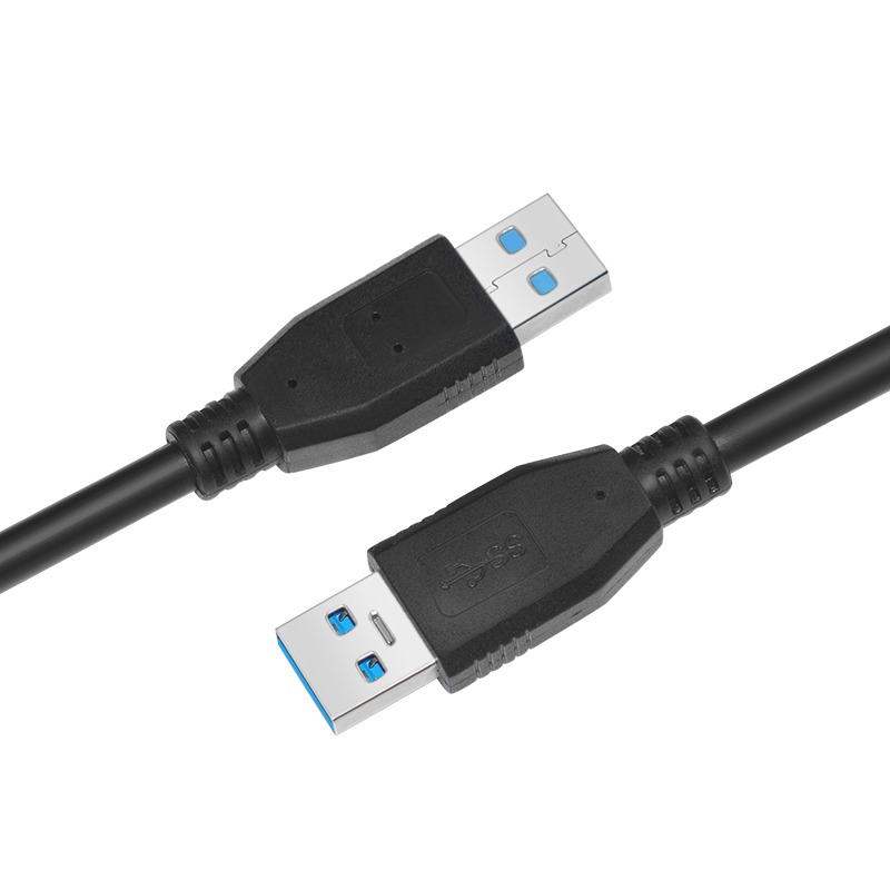 海雀 USB3.0公對公移動硬盤筆記本散熱器雙公頭數據連接線1/3/5米-細節圖3