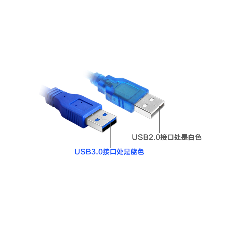 海雀 USB3.0公對公移動硬盤筆記本散熱器雙公頭數據連接線1/3/5米-細節圖8