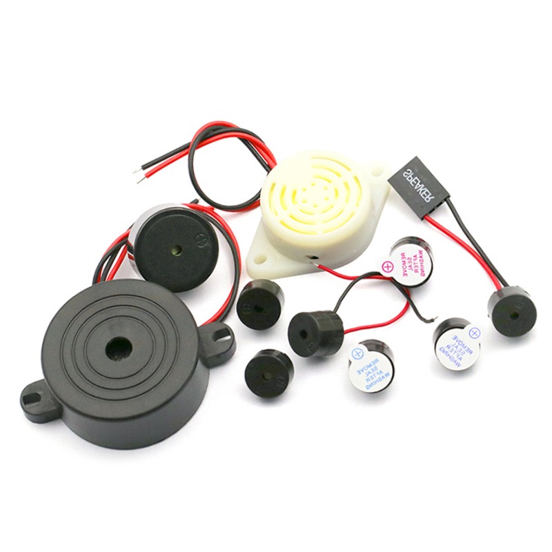 5V有源無源蜂鳴器報警器電磁式通用訊響器揚聲器閃光器3V12V24V-細節圖2