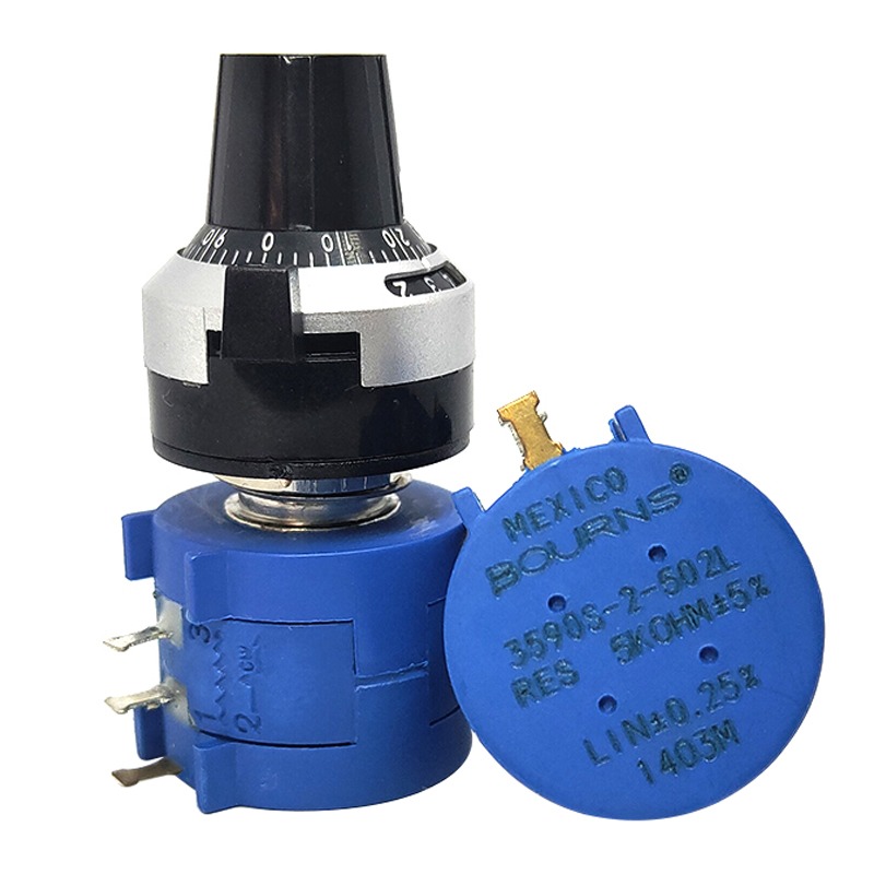 電位器+旋鈕 3590S-2-103L 10K 精密多圈電位器 可調電阻器-細節圖3