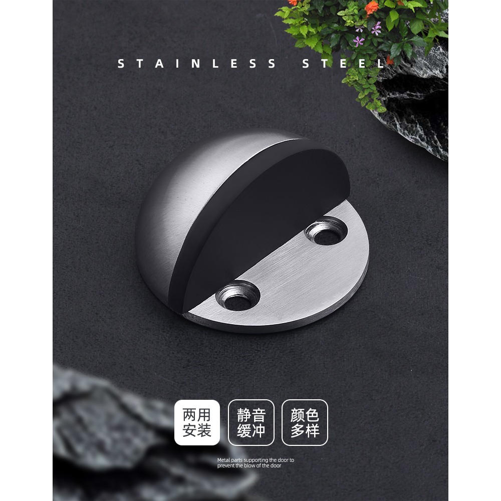 免打孔門吸門後防撞器硅膠墻吸門碰地吸門阻檔門擋新款強磁性門頂-細節圖7