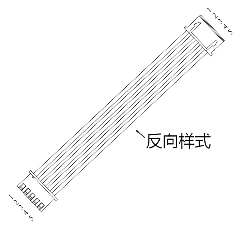 SH1.0mm 電子線 反向雙頭端子線 2/3/4/5/6雙頭線 連接線 接插線-細節圖5