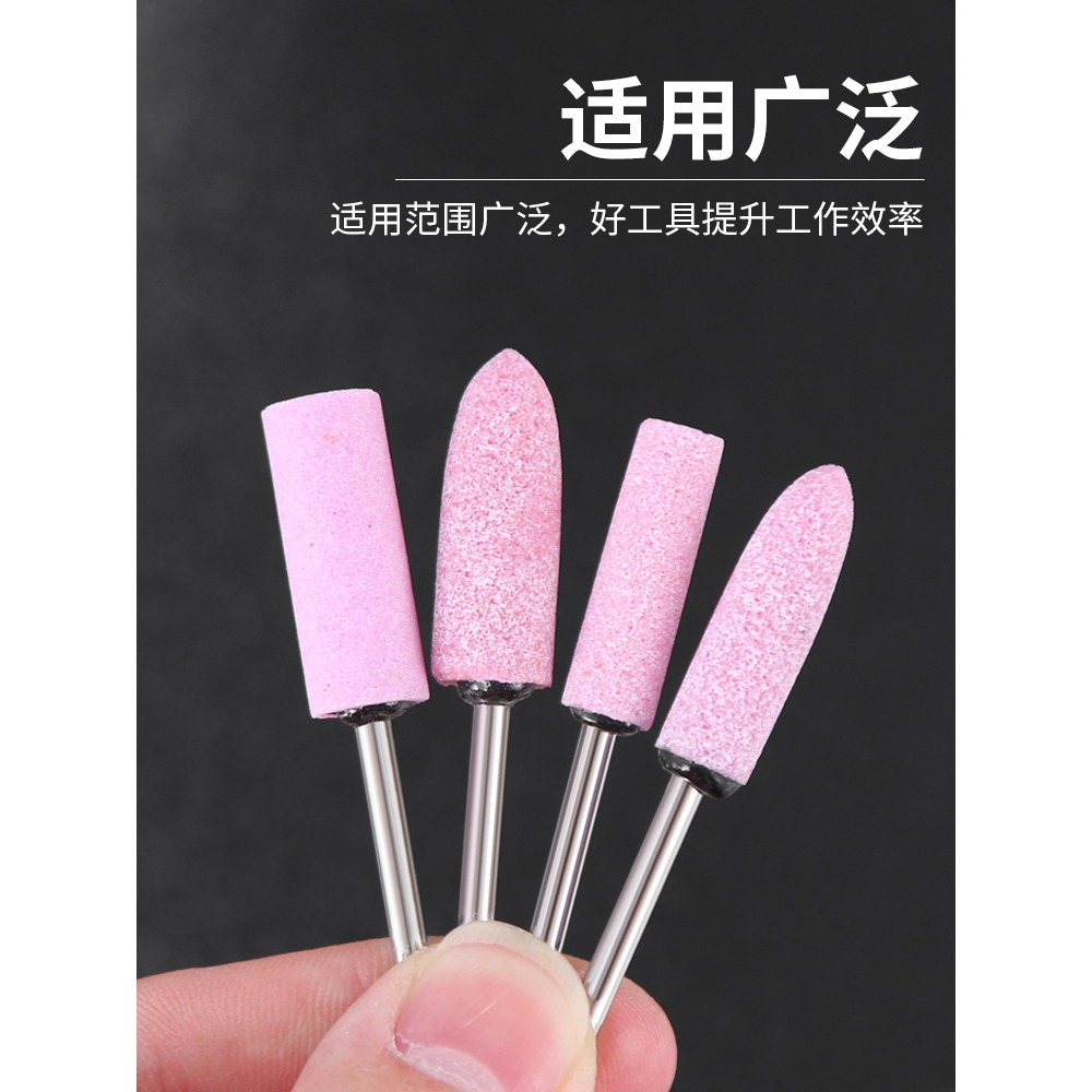 火石仔加長小電磨砂輪磨頭電鉆電動打磨頭電磨頭圓形打磨拋光神器-細節圖4