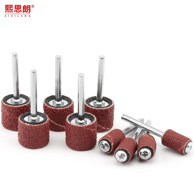 砂紙圈打磨頭砂紙磨頭玉石平面拋光頭電磨頭配件沙紙圈砂圈打磨圈-細節圖2