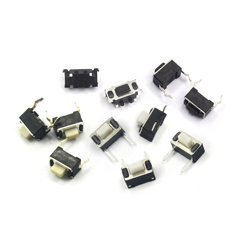 輕觸開關3*6*4.3MM 5mm 2腳 環保銅腳 微動 按鍵開關側插直插貼片-細節圖2