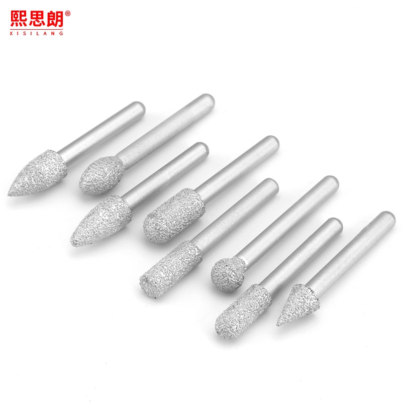 釬焊金剛石磨頭玉石大理石石材去皮雕刻刀頭石雕合金打磨頭小工具-細節圖2