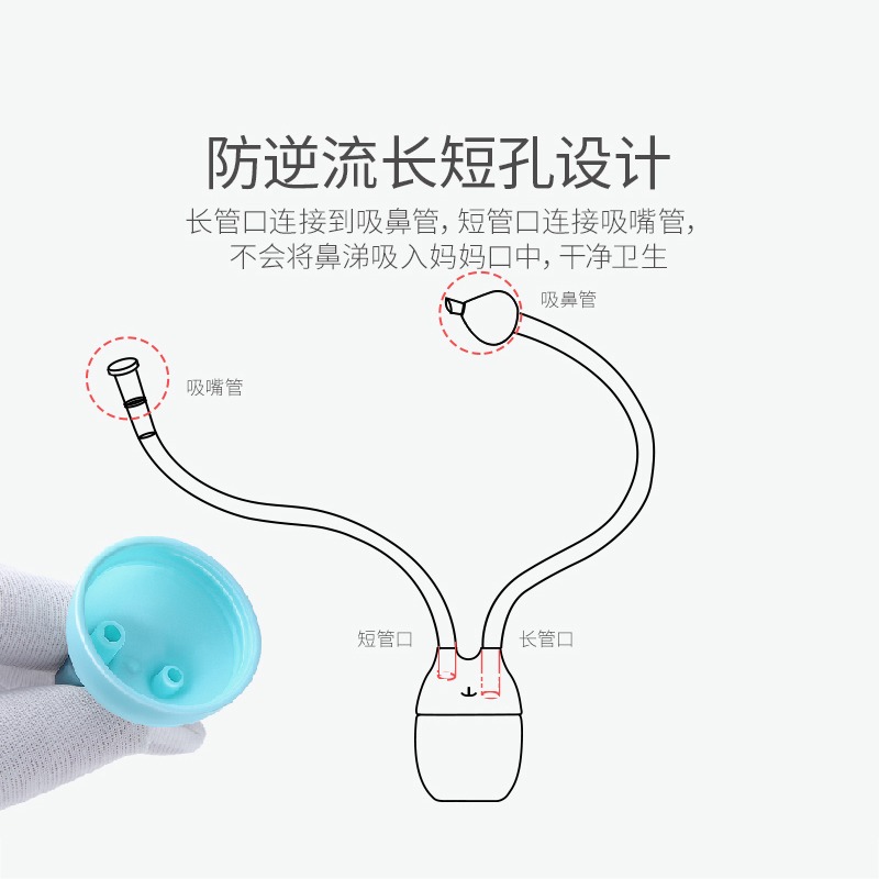嬰兒新生寶寶吸鼻器掏鼻屎鼻涕鼻塞通鼻神器口吸式清潔器-細節圖4