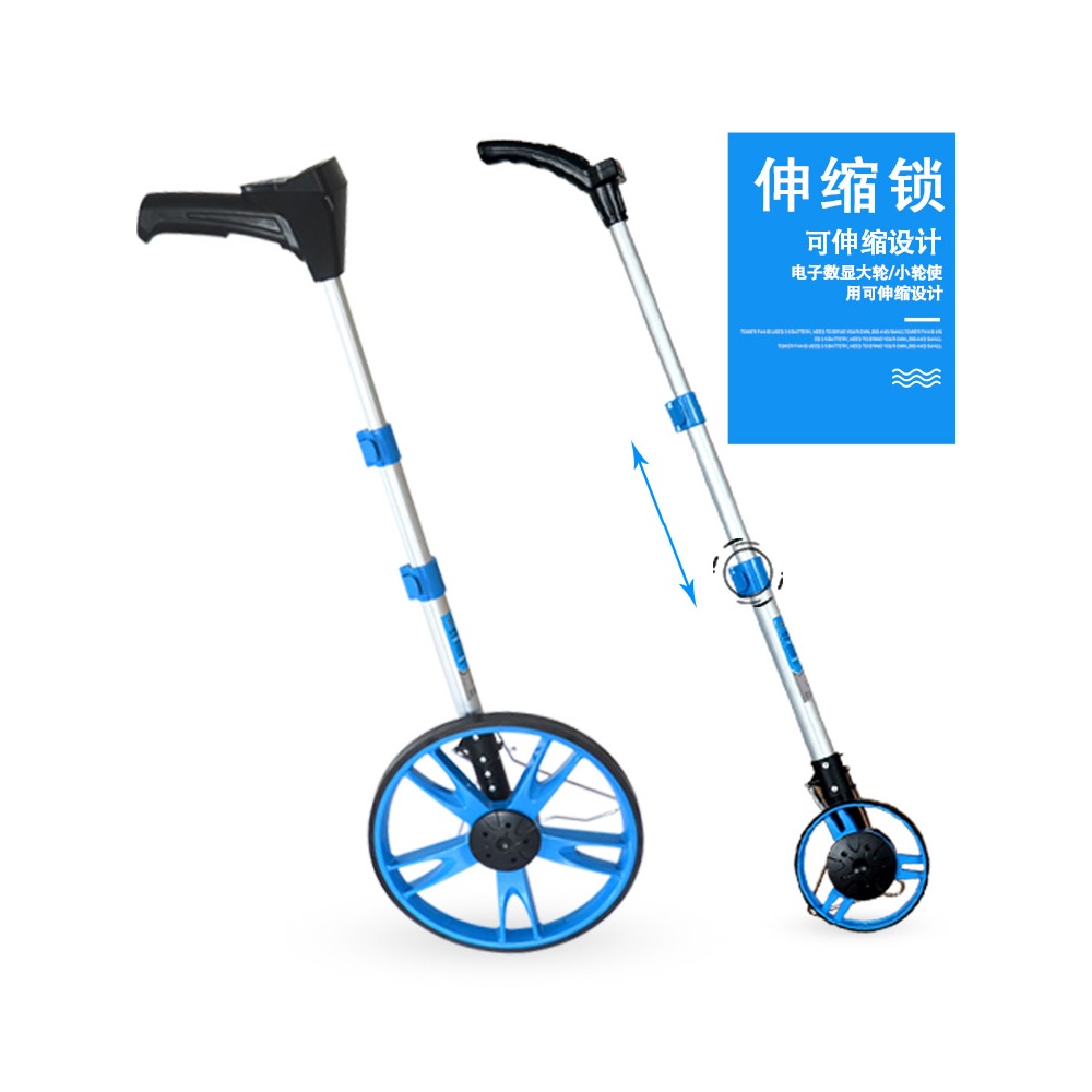 測距輪手推滾輪式測距儀量路車器機械數顯戶外滾動推尺工程測量尺-細節圖4