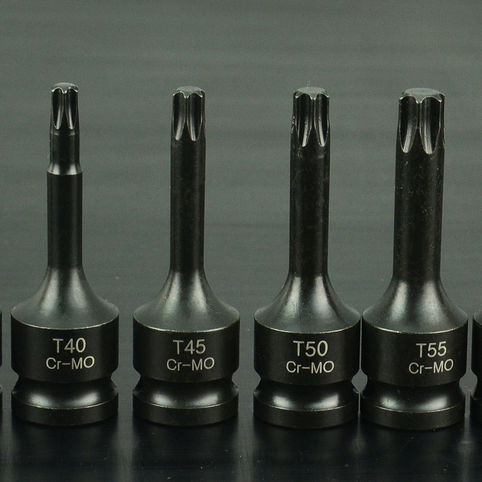 上匠風炮批頭 1/2氣動內六角套筒 連體批頭 風動梅花旋具頭 78MM-細節圖4