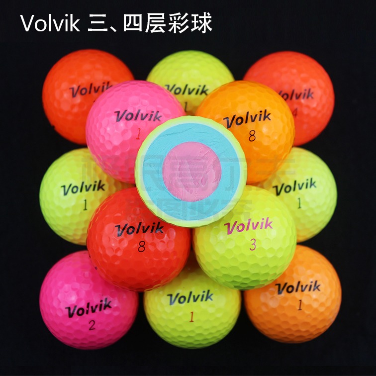 實體專櫃高爾夫球VOlViK韓國綵球高彈性三四層下場遠距離球-細節圖3