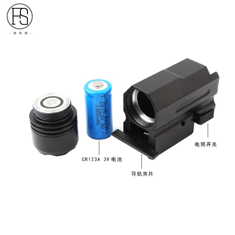 X100綠光戰術電筒 多功能下掛強光手電玩具槍20MM導軌 LED燈-細節圖5