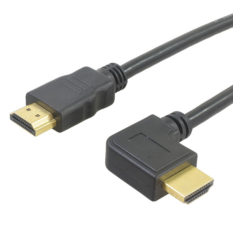 90度彎頭hdmi線2.0版直角高清線電腦接電視投影儀HDMIl連接線直角90度高清數據線左右上下側彎4K彎頭hdmi線-細節圖2