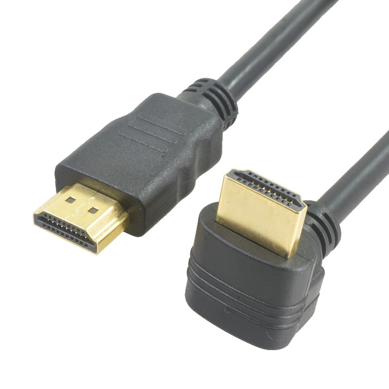 90度彎頭hdmi線2.0版直角高清線電腦接電視投影儀HDMIl連接線直角90度高清數據線左右上下側彎4K彎頭hdmi線-細節圖3