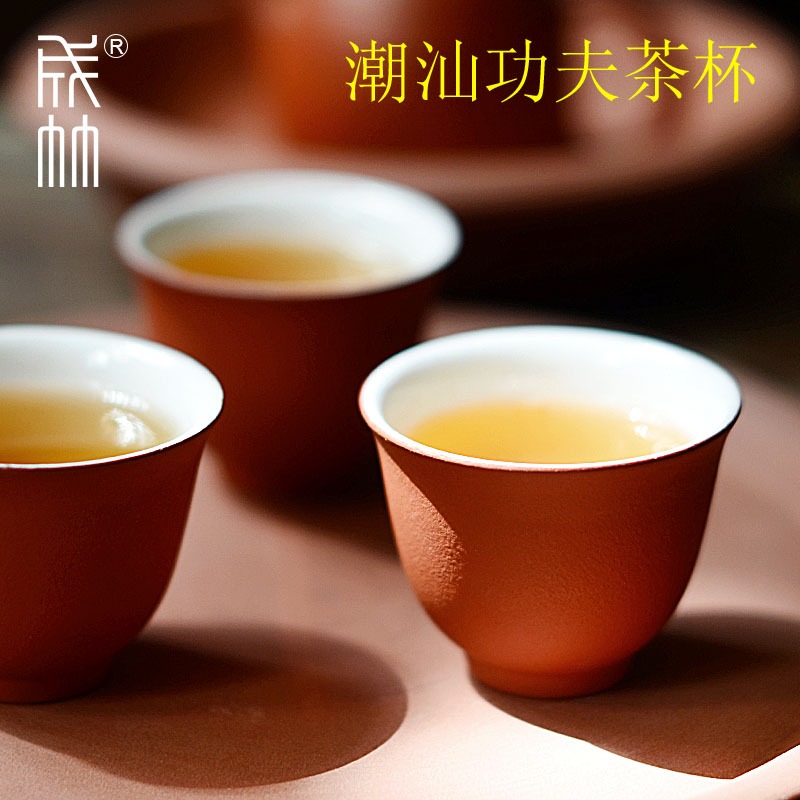 潮州200mL以下工夫反口高溫瓷40l陶瓷小茶杯6新款品茗杯3只裝紫砂-細節圖2