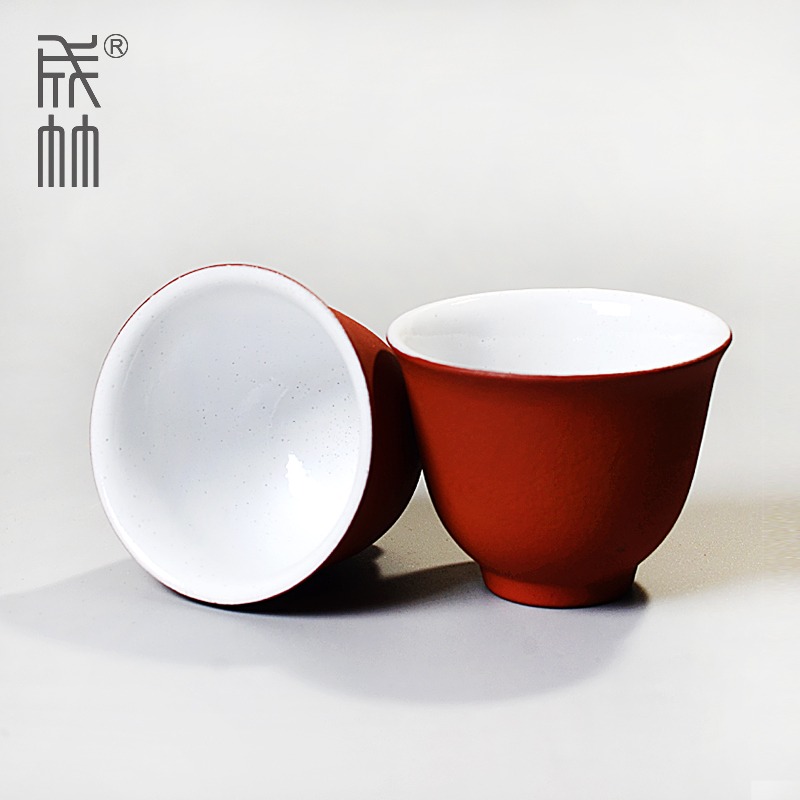 潮州200mL以下工夫反口高溫瓷40l陶瓷小茶杯6新款品茗杯3只裝紫砂-細節圖4