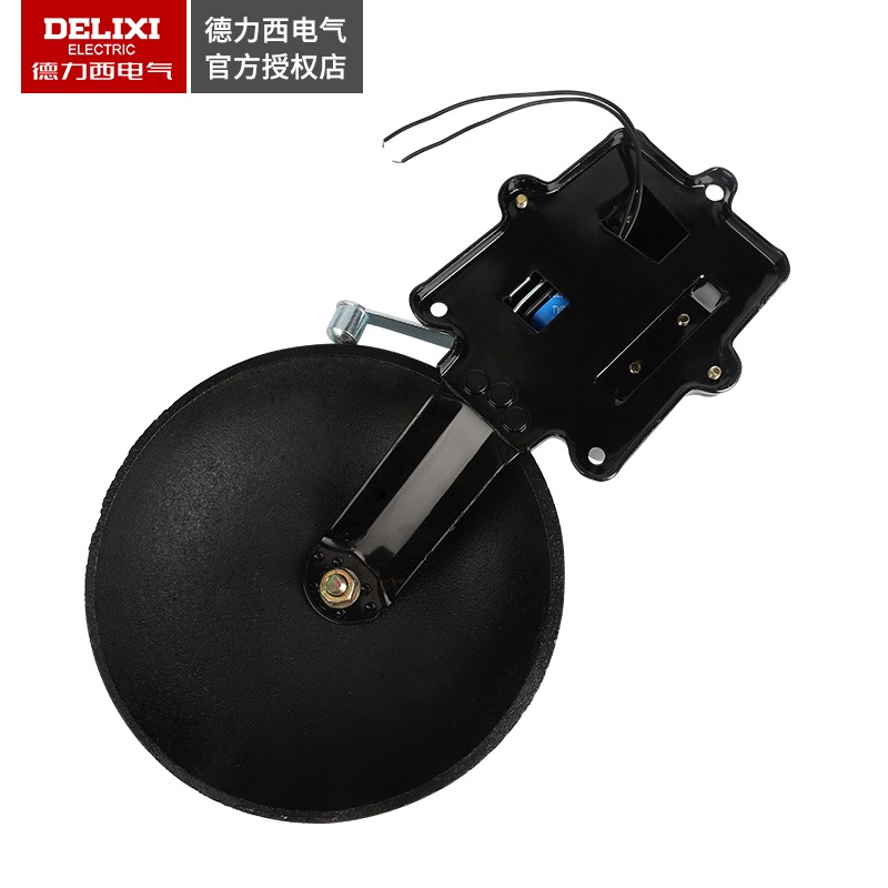 德力西電鈴工廠上家用自動定時打鈴器上下班學校220V小8寸鑄鐵黑-細節圖3