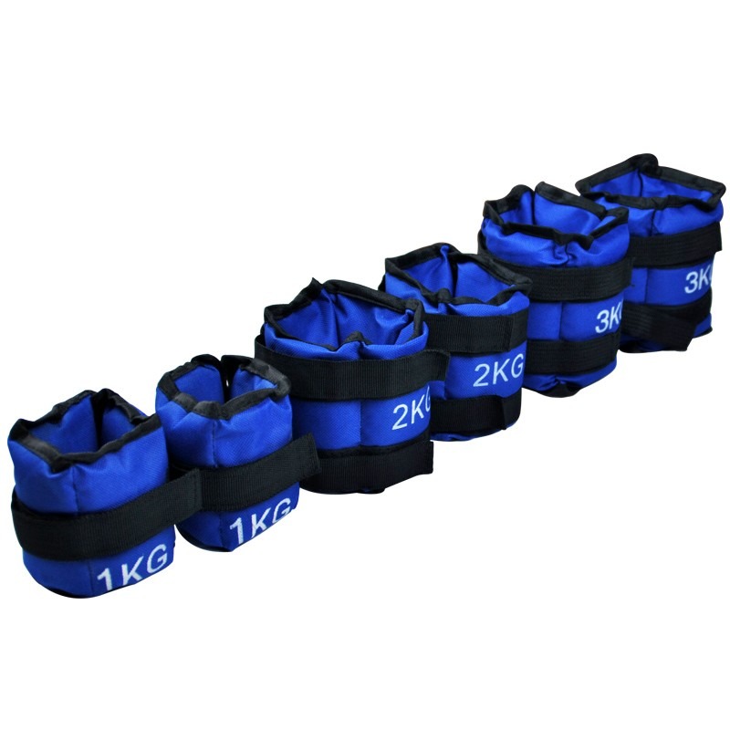 沙袋綁腿1kg2kg3kg4kg5kg 6公斤跑步河沙男女健身負重沙包綁手-細節圖2