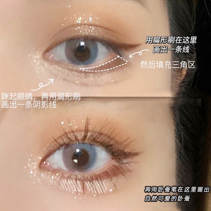 高光臥蠶筆推薦眼妝提亮液女珠光眼影下至臥棒神器勾勒膠筆臥蟬筆-細節圖3