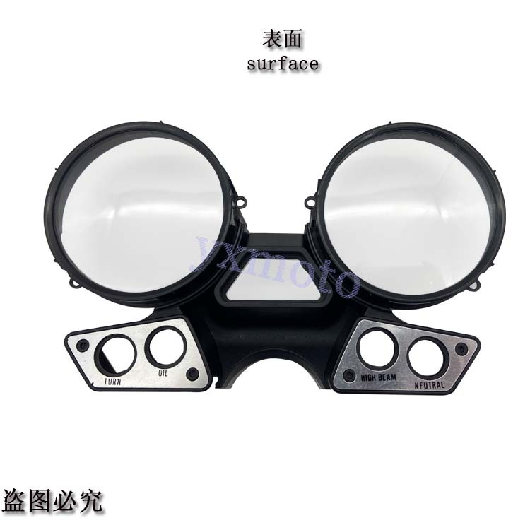 XJR400 93-94年 儀表 碼表 米表套殼 表面內膽三角殼下表碗上鍍圈-細節圖2