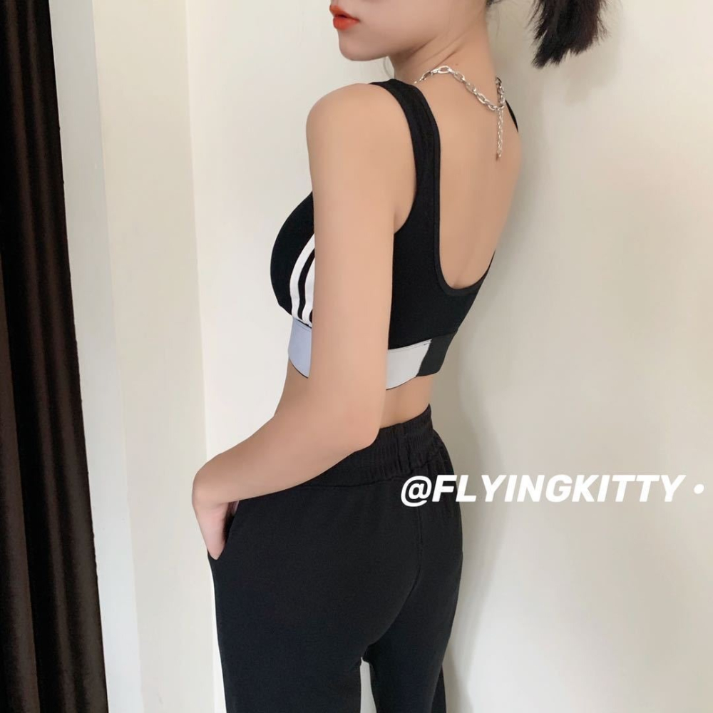 貓人運動內衣女防震防下垂聚攏速幹健身房跑步瑜伽背心式文胸bra-細節圖4