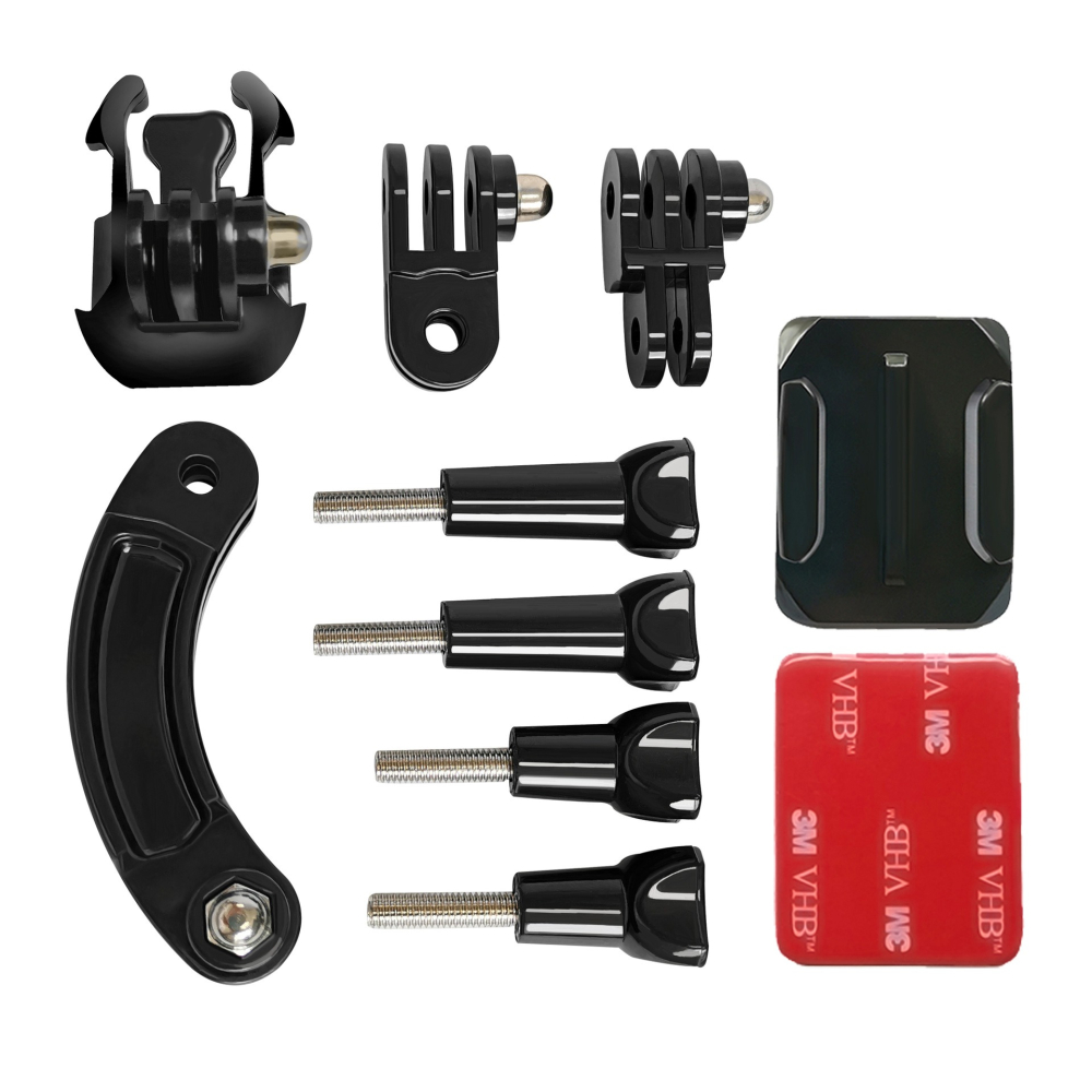 For GoPro9 hero8/7/6/5摩托車頭盔下巴固定支架大疆運動相機配件-細節圖2