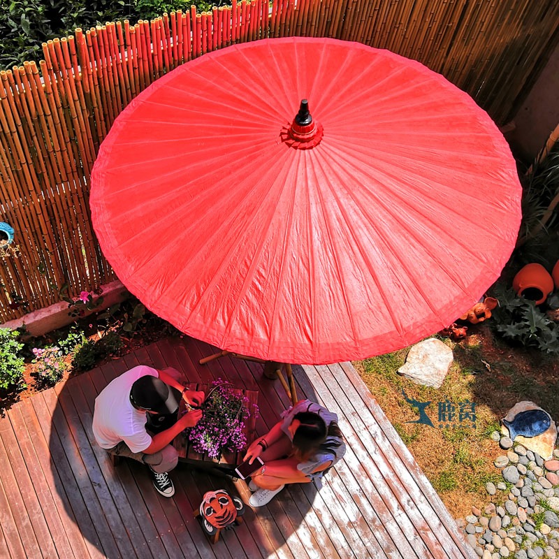 泰國進口戶外傘遮陽傘庭院布傘太陽傘防雨室別墅外沙灘露臺擺攤傘-細節圖4