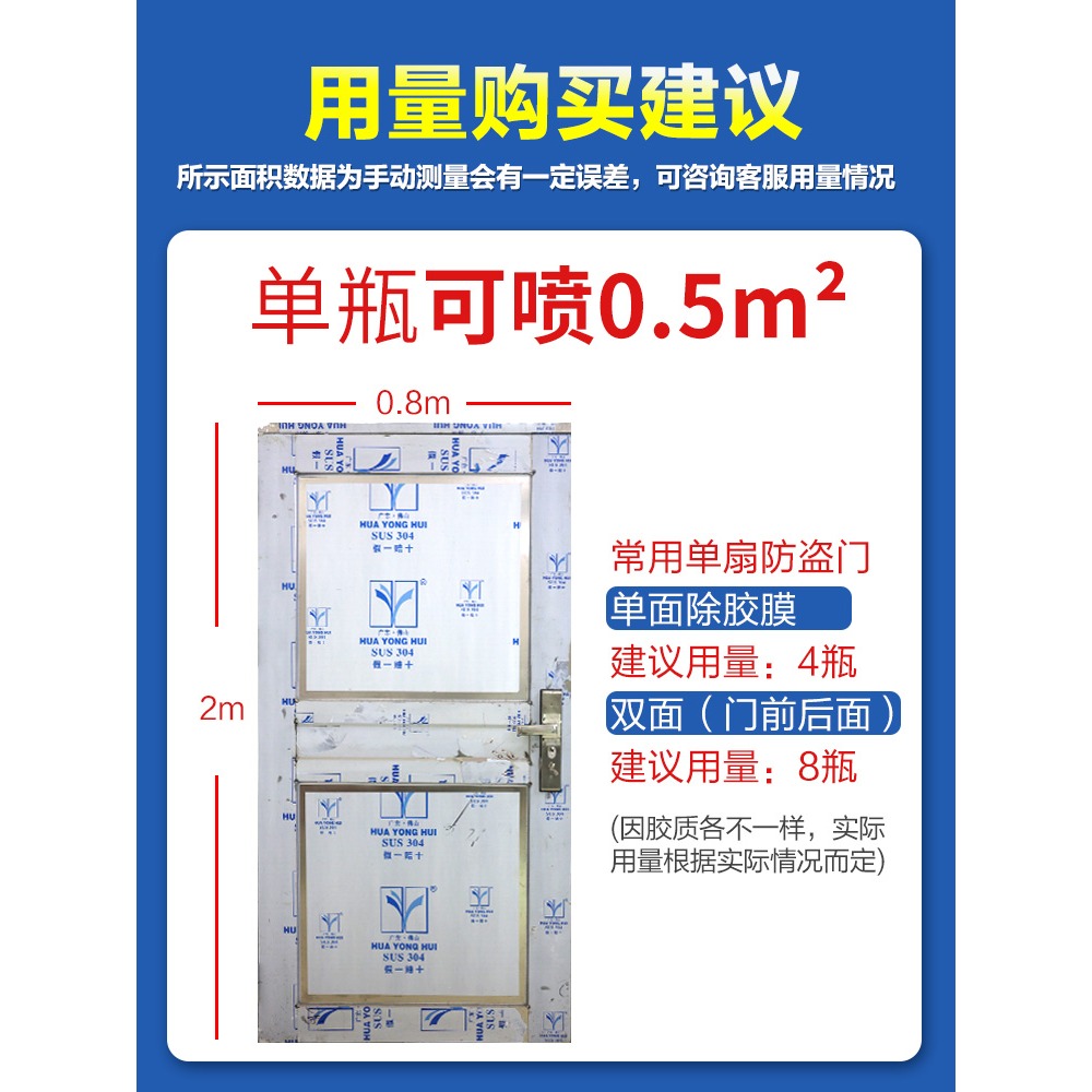 除膠劑門窗萬能玻璃不銹鋼鋁合金膜脫膠去膠水粘膠清除去除神器-細節圖5