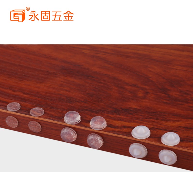 永固防撞貼防撞墊櫥櫃門靜音緩沖墊半透明貼硅膠防滑膠粒防撞粒-細節圖2