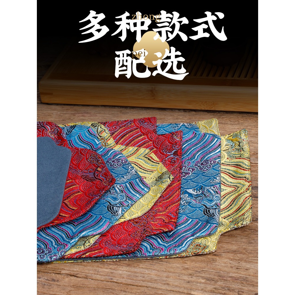 刺繡純手工香席 布藝香道專用日式布茶席 布席布藝打篆香爐-細節圖2