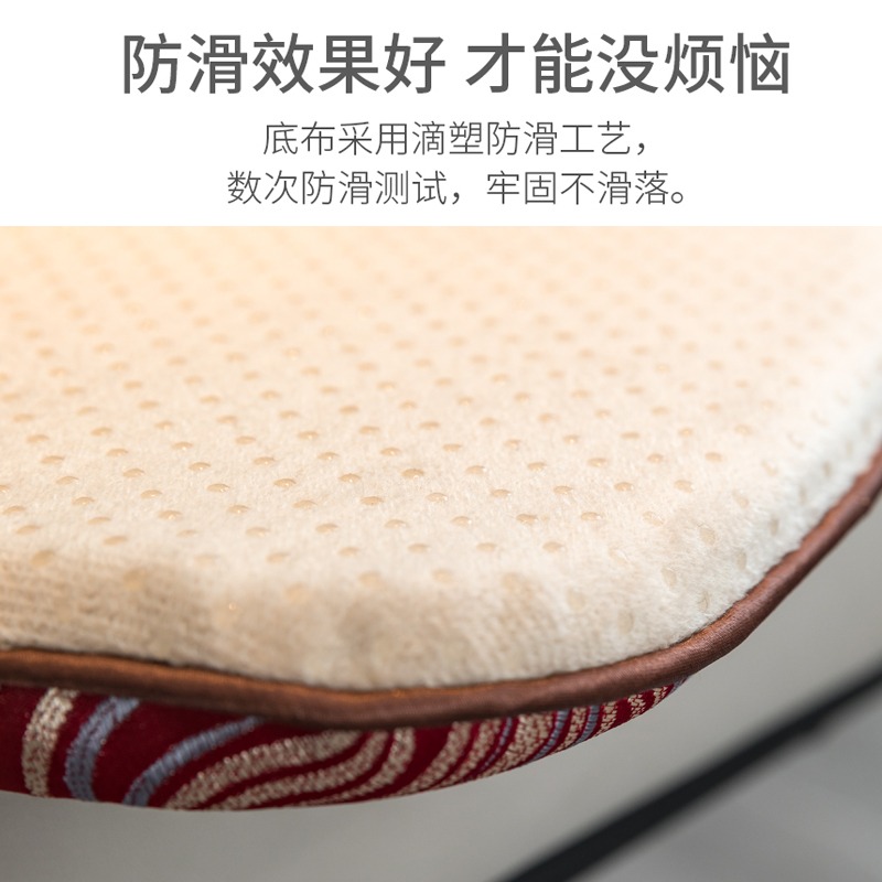 四季通用家用防滑餐椅坐墊簡約現代馬蹄形可拆洗加厚椅墊支持定做-細節圖3
