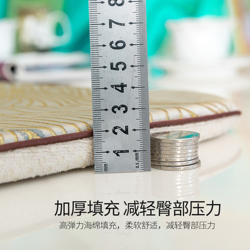 簡約現代餐椅輕奢椅防滑坐墊家用靠背椅北歐餐椅墊休閑椅凳墊定做-細節圖5