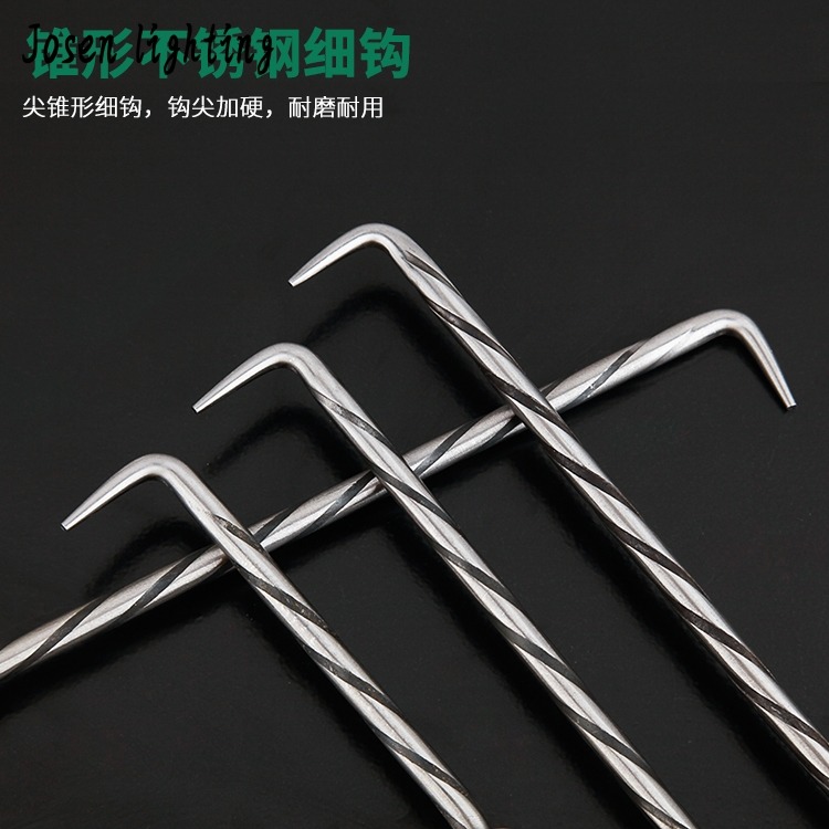 德國綁鋼筋工專用扎勾不銹鋼雙軸承扎絲鉤加長樁心耐敲扎-細節圖4